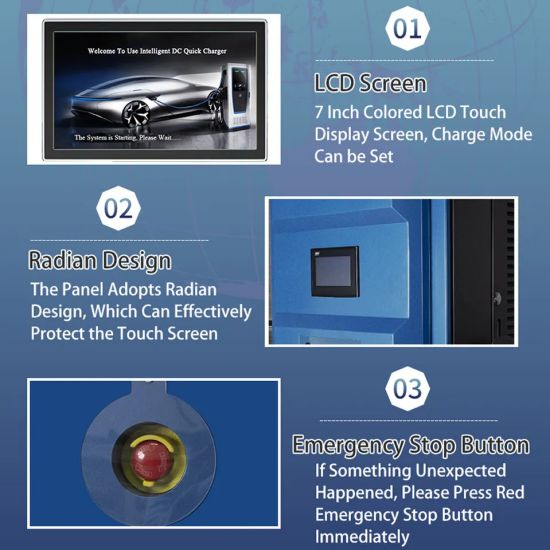 120kw new energy floor-standing electric vehicle charger commercial DC fast charging station
