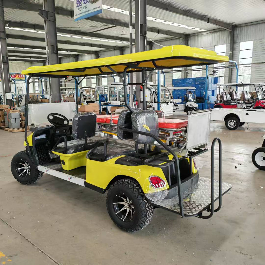 Medical Buggy First Aid Medical Golf Cart Ambulance Vehicle With Stretcher Mini Electric Ambulance Golf Cart With Medical Kits